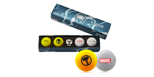 Marvel Thor Volvik Vivid 4 Balls with a Ball Marker Set